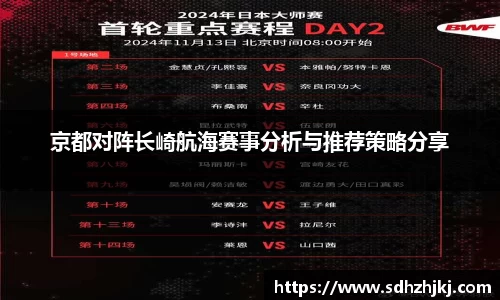 京都对阵长崎航海赛事分析与推荐策略分享